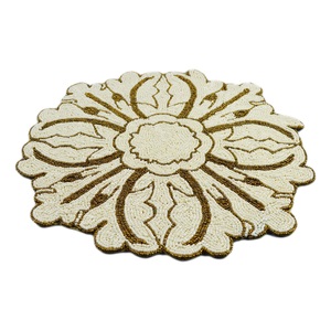 高装饰性多色珠子设计家居餐具餐垫餐桌派对婚礼质量护垫 - Product Image 2