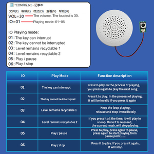<strong>Programmable</strong> Push Button Sound Module Record Sound Module Small Recording <strong>Device</strong> for Stuffed Animals and Plush Toy