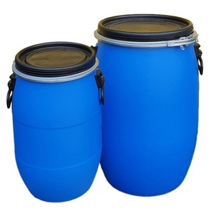 Toptan 200L HDPE mavi plastik ambalaj bariyerleri/davul konteyner ile çift yüzükler ihracat için hazır - Product Image 6
