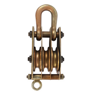 1 tonelada, 2 toneladas, 5 toneladas, bloque de polea de encordado, línea de transmisión, herramientas de encordado con el mejor precio, bloque de polea doble de acero inoxidable - Product Image 5