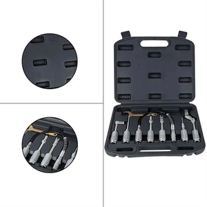 <strong>Grease</strong> <strong>Gun</strong> Accessory Kit 7pcs <strong>Grease</strong> <strong>Gun</strong> Coupler Set for Hard to Reach <strong>Grease</strong> Fittings <strong>Adapter</strong>