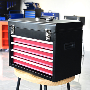 重型可锁金属工具箱，带4个抽屉大容量工具箱，用于车库和车间 - Product Image 5