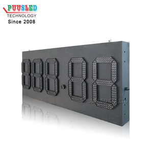 Personalizzato 7 segmento LED Display a Gas per stazioni di servizio Wireless telecomando uso esterno con 1 anno di garanzia