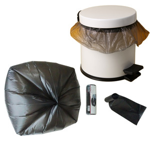 Yüksek kaliteli HDPE yıldız-mühürlü alt çöp torbası rulo renkli özel biyobozunur plastik çöp atık gözyaşı çöp paketi - Product Image 2
