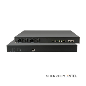 4 E1/T1/PRI VoIP-Gateway-Unterstützung SS7/ISDN/R2 und SIP-Trunk-Media-Gateway mit doppeltem Netzteil