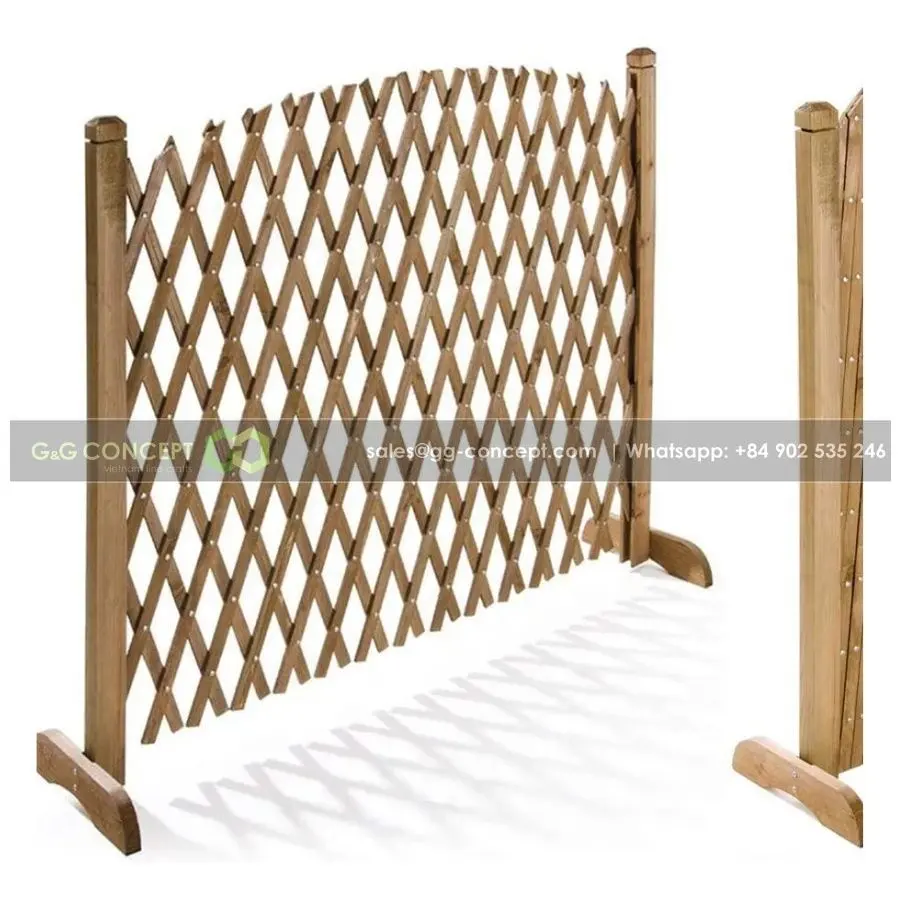 Clôture en bois d'acacia extensible pour maison et jardin, écran en treillis du Vietnam, produit d'exportation Stable/de haute qualité du Vietnam