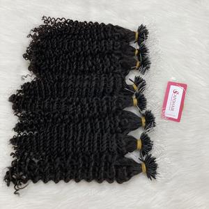 フレックスナノプラスチックチップヘアエクステンションベトナムヘアエクステンションヘアストレートウェーブカーリーシップFEDEX DHL UPS
