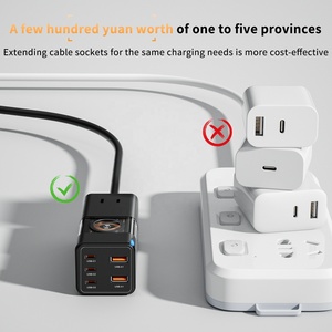 定制35W 65W 75w带USB C型多用途快速无线充电器插座桌面充电站的电源板 - Product Image 5
