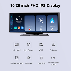 10 10,26 10,25 pulgadas CarPlay inalámbrico Android Auto navegación Autoradio coche Radio Universal coche navegación GPS - Product Image 3