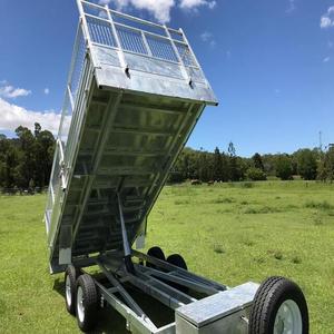 免费送货拖车2-3吨5吨农用拖拉机拖车拖拉机液压农用自卸车倾翻拖车