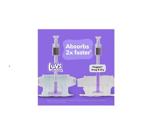 Luvs çocuk bezi, Pro seviye kaçak koruması tek kullanımlık çocuk bezi, (boyut 3,4,5,6,7) 294 sayım paketi toplu - Product Image 5