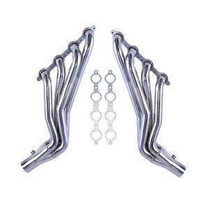 LSスワップ用排気マニフォールドヘッダガスケットキット1967-1986シボレーC10トラックLS1 LS2 LS3 LS6 1-7/8インチロングチューブヘッダーT304 USA在庫 - Product Image 1