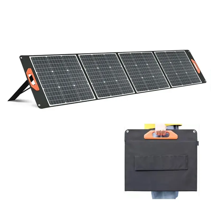 Ue Wholesale Price Paneles Solares 200 Watt Mono Crystalline Photovoltaic Folding Solar Panel From China