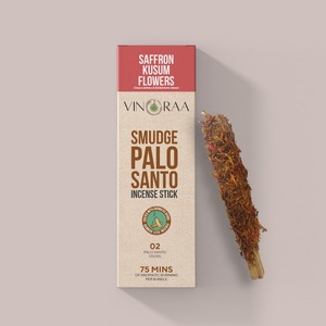 サフランKusum Paloサントの香り天然木アロマセラピー製品精神的なリラクゼーションとディフューザー - Product Image 1