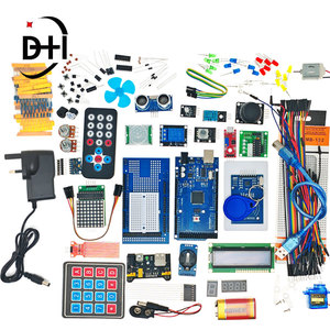 Arduino eğitim kitleri için MEGA2560 R3 starter kit motor servo RFID ultrasonik değişen röle LCD için