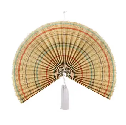 Nueva tendencia 2024 ventilador de bambú mezcla de colores decoración Wal para el hogar Artículos calientes extra grande plegable precio barato de Vietnam al por mayor
