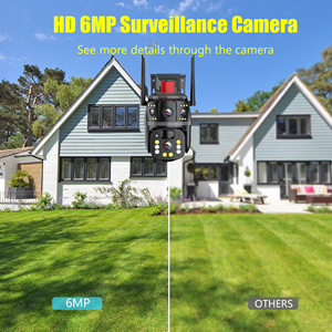Eseecloud V380 3 Screen Viewing Smart Home CCTV câmera de segurança <span class=keywords><strong>Wifi</strong></span> 4G câmera solar 4g cartão SIM