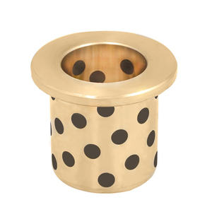 Buje de cojinete de manguito de mecanizado personalizado, buje de latón de grafito con brida para arbustos de guía de molde - Product Image 1