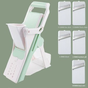 <strong>5</strong> in <strong>1</strong> Vegetable Cutter Slicer Household Fruit Vegetable Meat Slicer Cutter Grater Potato Carrot Slicer Dicer Kitchen Cut Tools - Product Image 5