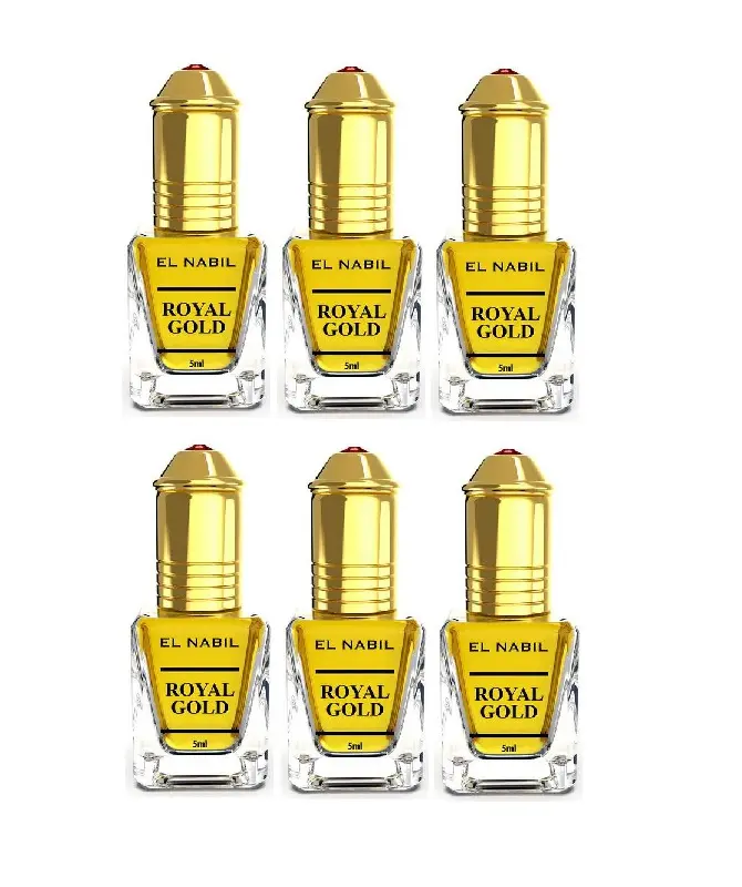 Parfum Musk Royal Gold Oleh EL NABIL 5 ML Minyak Wangi Arab Dubai Oud Attar Arab Produk Grosir