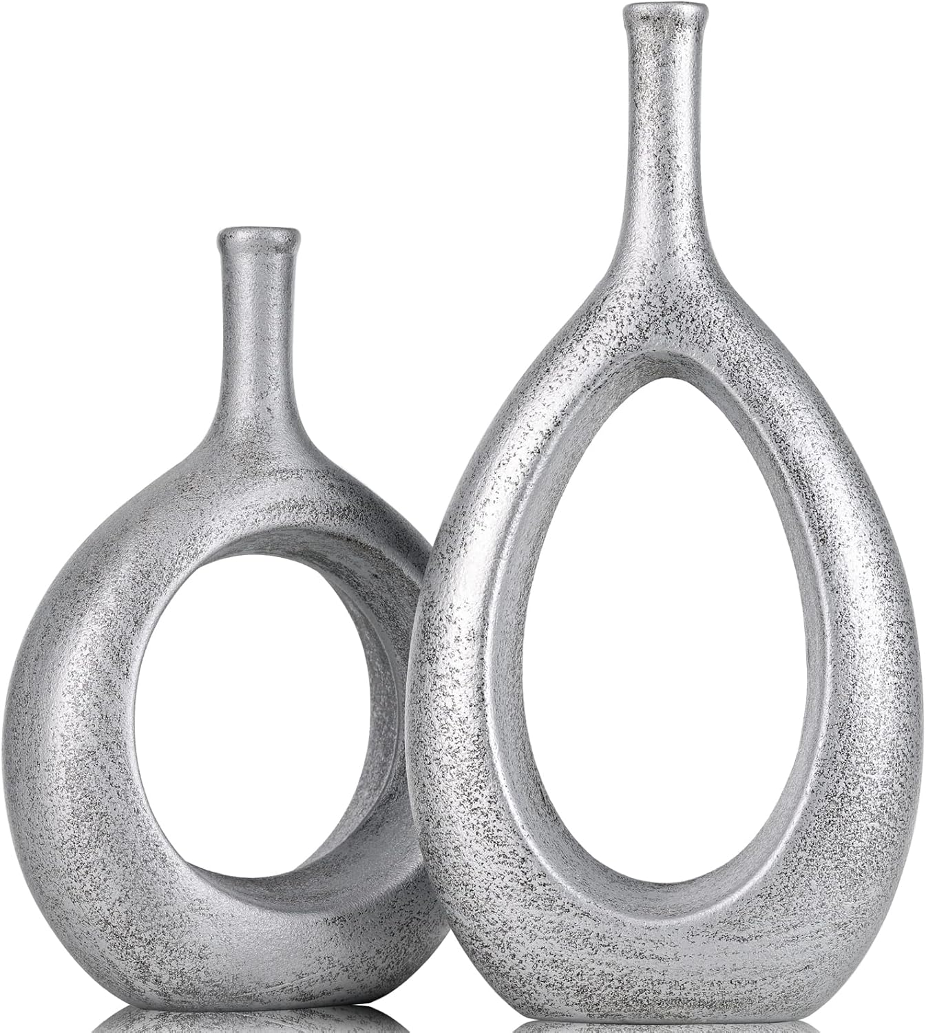 Silver Set Vases