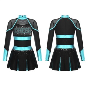 CHEER ชุดเชียร์ลีดเดอร์ประดับพลอยเทียมรูปดาวล้วนเครื่องแบบเชียร์ลีดเดอร์ชุดเชียร์ลีดเดอร์ผลิตตามสั่ง - Product Image 4