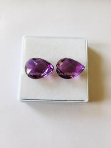 Aaa איכות igi מוסמך amethyst אגס רופף אבן חן בצבע סגול מעולה לתכשיטים יפים