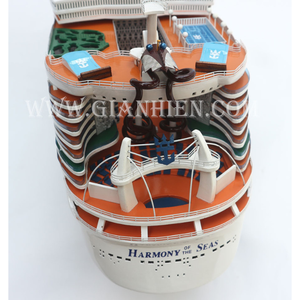 HARMONY of the SEAS WOODEN BOATS MODEL / ROYAL CARIBBEAN <strong>CRUISES</strong> SHIP / HANDMADE CRAFTS for DECORATION - Product Image 5