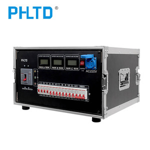 PHLTD Portable Socket Box CEE 5-pin 63A 400V <strong>Input</strong> 12 CEE 3-pin <strong>Outputs</strong> + <strong>1</strong> Schuko Socket Stage Lighting Distribution Box - Product Image 5