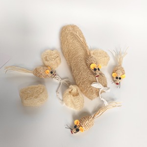 OEMサービスLOOFAHペットおもちゃ、骨、キティ、魚、アヒル、形、歯のペット猫のチューおもちゃに最適、ベトナム製のデンタルケア - Product Image 1