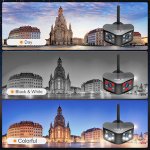 LS VISION-sistema de seguridad cctv ptz ip, doble lente, 165 grados, vista panorámica de 6 MP, con tarjeta sim, cámara de red WIFI - Product Image 4