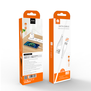 WUW สายดาต้า2.4A ทองแดงแท้สายชาร์จเร็วสาย USB ผู้ผลิตสายข้อมูลแอนดรอยด์ขายส่งปริมาณมาก - Product Image 1