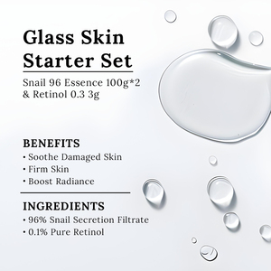Skin Starter Set <strong>Advanced</strong> Snail 96% Mucin Power Essence &amp; Retinol 0.1% Cream Mini Sample Daily Hydrating &amp; Firming Skin Care <strong>Kit</strong> - Product Image 4