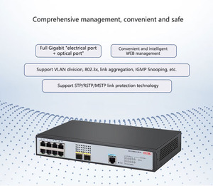 H3C S1850V3-10P-HPWR-EI 8-port Gigabit <strong>Ethernet</strong> + 2-port Gigabit Optical Layer 2 Web-based POE Enterprise-class Network Switch - Product Image 3