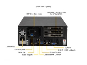 Mec automazione industriale basato su ventole X13 2.5U Box <span class=keywords><strong>Server</strong></span> di rete SYS-E403-12P-FN2T per l'apprendimento Ai
