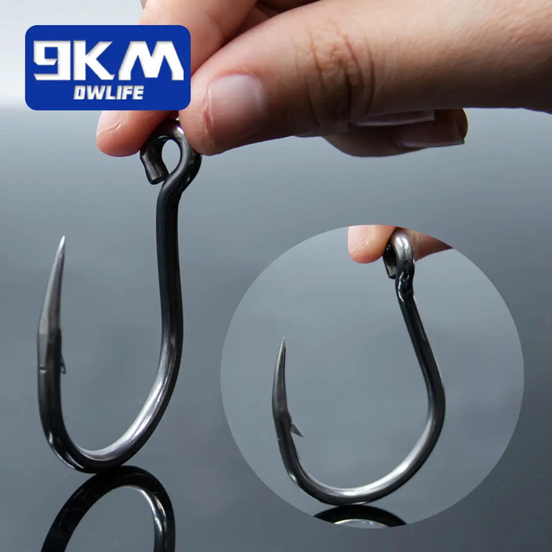 9KM น้ําเค็มสแตนเลสหนักตกปลา Assist Hooks ปลาคาร์พขนาดใหญ่เหยื่อสด Jigging ตะขอตกปลาหนาม