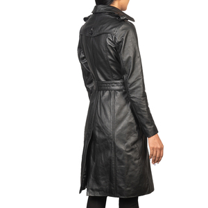 Leather Overcoats Brown High Designs Fashion Women Popular Clothing <strong>Coat</strong> Winter OEM Customized Shell Anti Jackets Picture Long