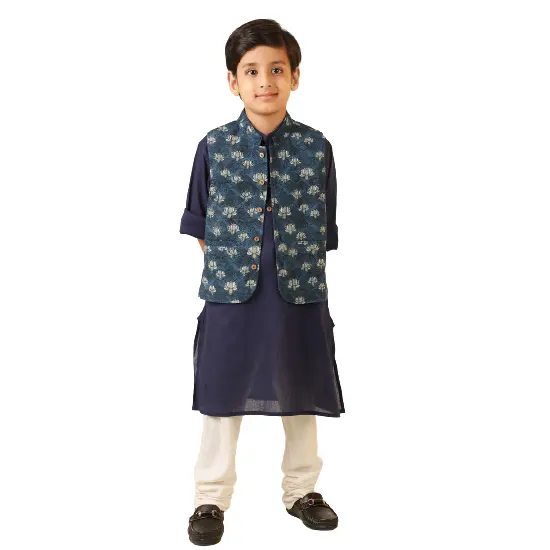 Çocuklar üzerinde heyecan verici fırsatlar etnik giyim set ile % 100% pamuk katı renkli toptan fiyatlarla toplu miktarda mevcut tasarlanmış