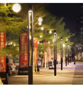 防水护柱后通道发光二极管草坪灯庭院铝方形景观灯 - Product Image 5