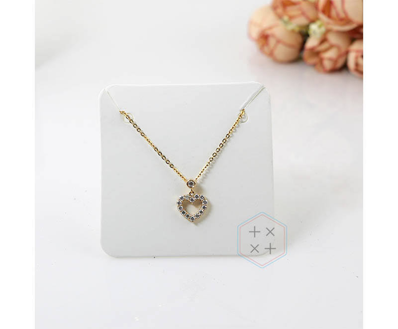 100 pcs In 1 Set White earring card