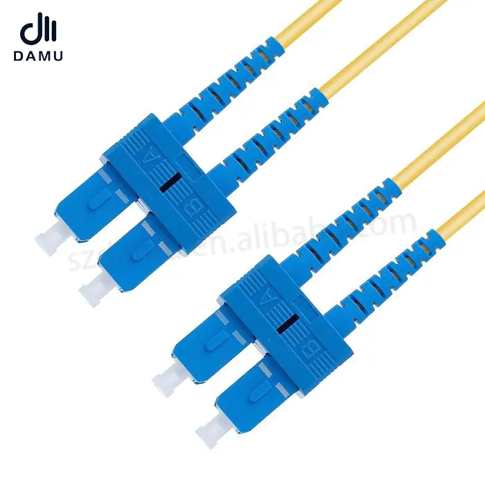 Preço do cabo de remendo de fibra óptica simples de modo único SC/UPC industrial personalizado de fábrica profissional DAMU 0.9/2.0/3.0mm
