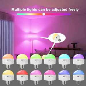 หลอดไฟ LED สี RGB แบบอัจฉริยะหรี่แสงได้หลอดไฟใช้แบตเตอรี่ควบคุมด้วยรีโมท - Product Image 3