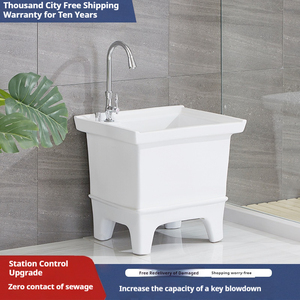 Pias De Jardim Bacias Altura Profunda Vario Especificações Porcelana Branco Cerâmica Mop Lavabo Lavabo