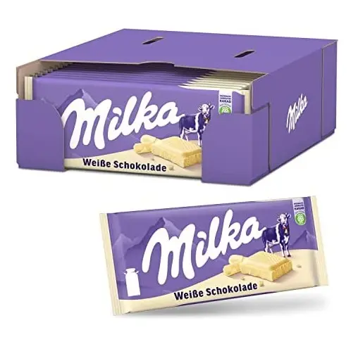 Nhà Cung Cấp Trực Tiếp Milka Thanh Sô Cô La 100G Và 300G Được Làm Từ Alpine Sữa Snack Thực Phẩm Cho Trẻ Em