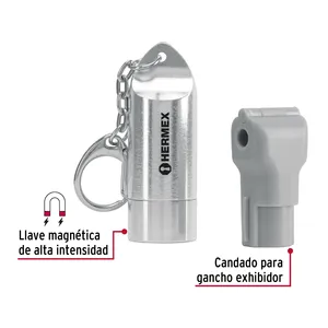 Unit of 100 Hook <strong>Locks</strong> with 1 Magnetic <strong>Key</strong> Packaged in Box - Product Image 2