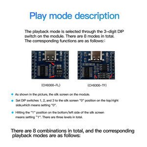 Mô-đun Máy nghe nhạc MP3 CH9300-FL-16M với 4Mb USB có thể tải xuống 10 IO điều khiển cổng nối tiếp cho các sản phẩm âm thanh tự làm - Product Image 6