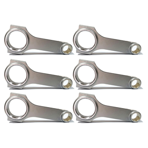 AUTO <strong>ENGINE</strong> PARTS FORGED 4340 H-BEAM CONNECTING ROD FIT TOYOTA <strong>1JZ</strong>-GTE <strong>1JZ</strong>-GE <strong>1JZ</strong> SUPRA SET of 6 WITHOUT BOLTS - Product Image 1