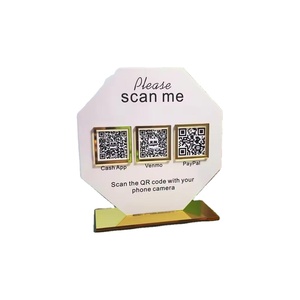 2025 Customizable Premium acrylic social media signs qr <strong>code</strong> : Elevate Your Display with a Stylish and Versatile Solution - Product Image 3