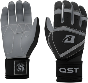 <strong>Customized</strong> Logo Pro Cabretta Leather Baseball Batting Gloves Color <strong>Designed</strong> With <strong>Hook</strong> <strong>Loop</strong> Wrist Closure for Outfield Position - Product Image 6