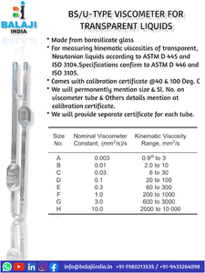 Prüfgeräte für Erdöl produkte aus Boro silikat glas Oswald Direct Flow Bs-U-Viskosi meter zum günstigen Preis - Product Image 3